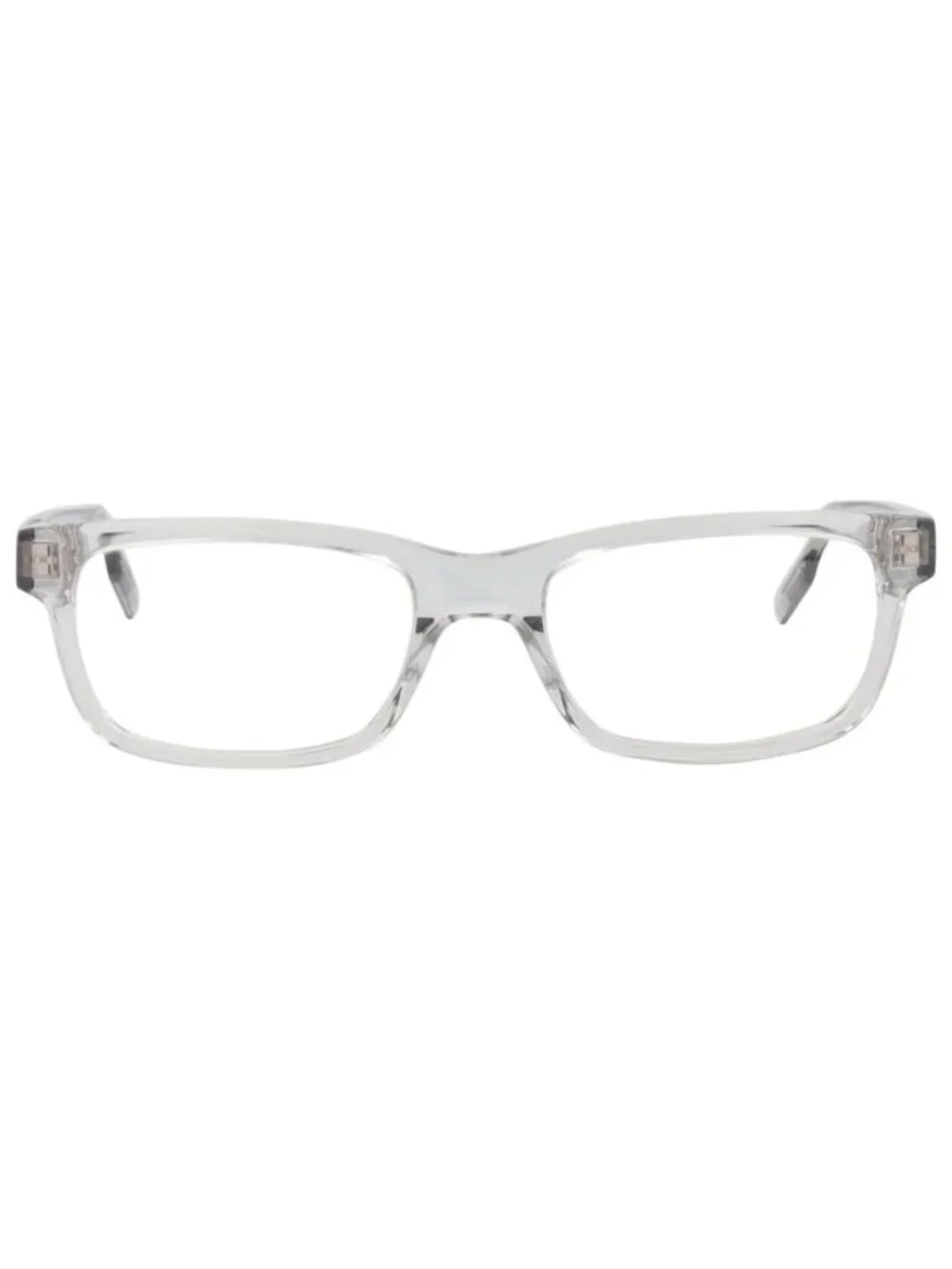 New Montblanc Women's Eyeglasses Square Rectangle Acetate Frame Mens Grey Grey